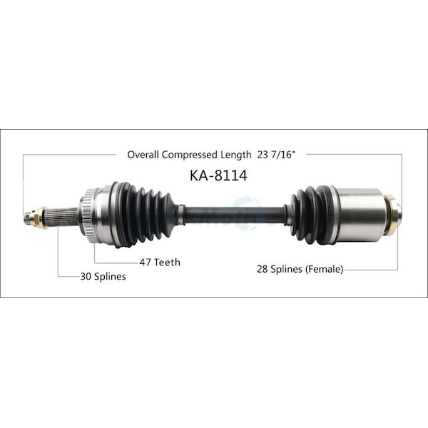 Surtrack Axle Cv Axle Shaft, Ka-8114 KA-8114 - main